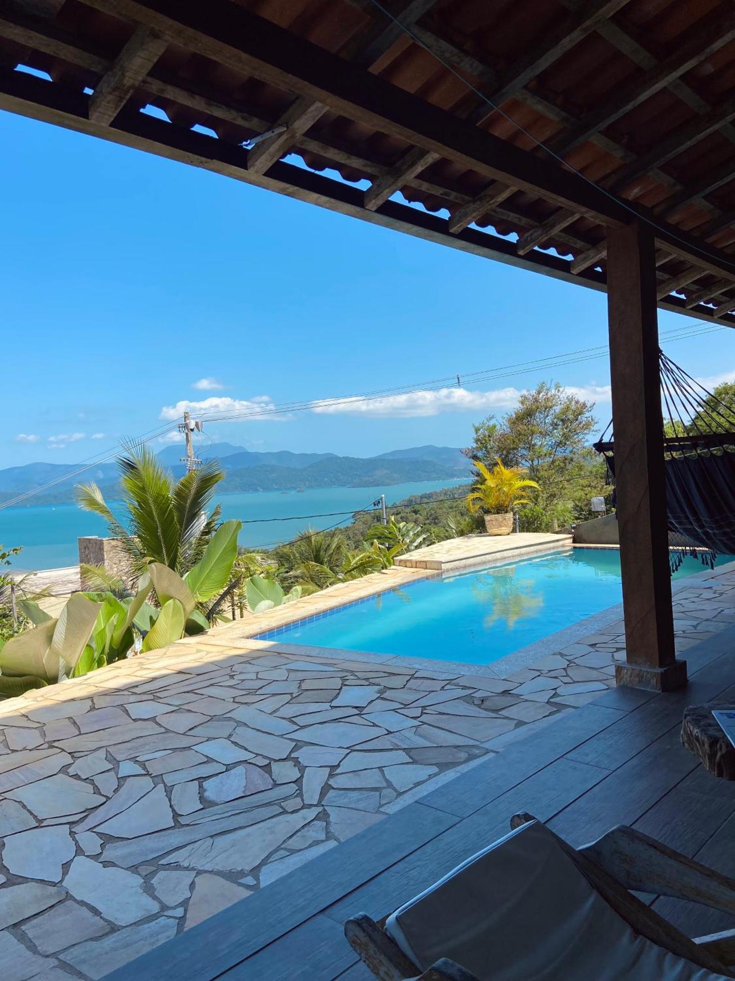 Casa Em Paraty, Piscina Com Vista Para O Mar Exterior foto